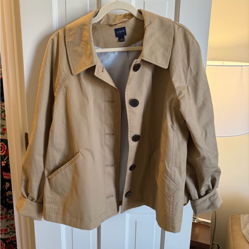 J. Crew cropped trench